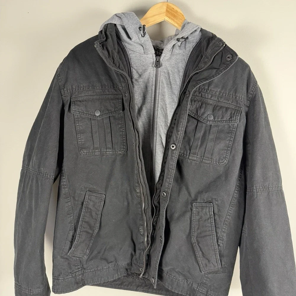 Levi's‎ Men's Sherpa Lined Two Pocket Hooded Trucker Jacket size M